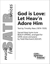 God is Love: Let Heav'n Adore Him SATB choral sheet music cover
